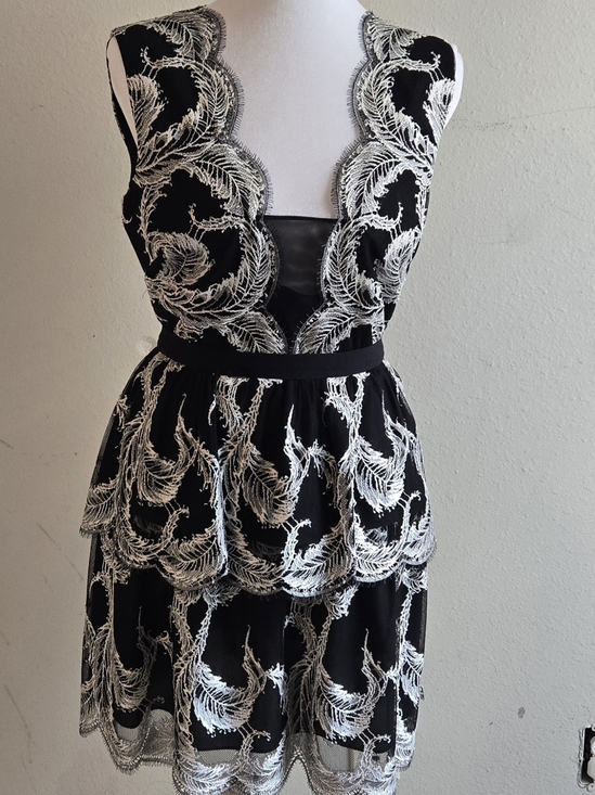 BCBGMaxAzria Dresses & Skirts - BCBG Lace Appliqué Cocktail Dress